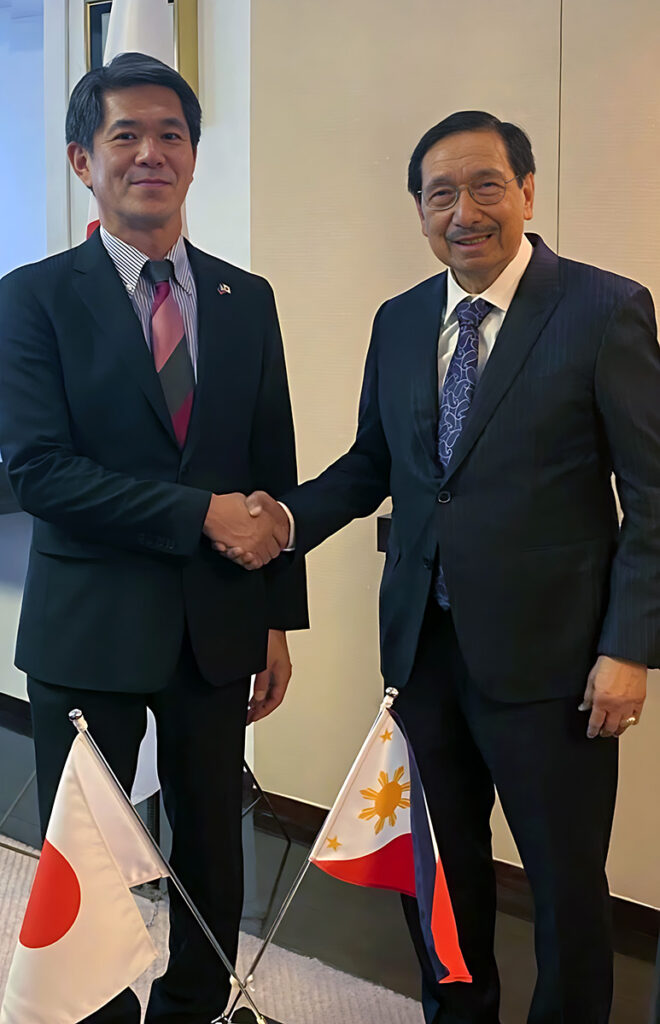 Dr. Amable R. Aguiluz V, appointed as the President’s Special Envoy to Japan for trade and investments, engaged in a formal visit with the newly appointed Japanese Ambassador to the Philippines, Endo Kazuya